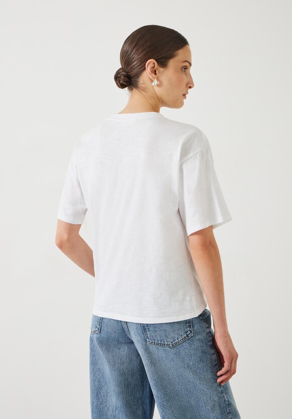 Tamsen Relaxed Tuck Detail Slub T-Shirt