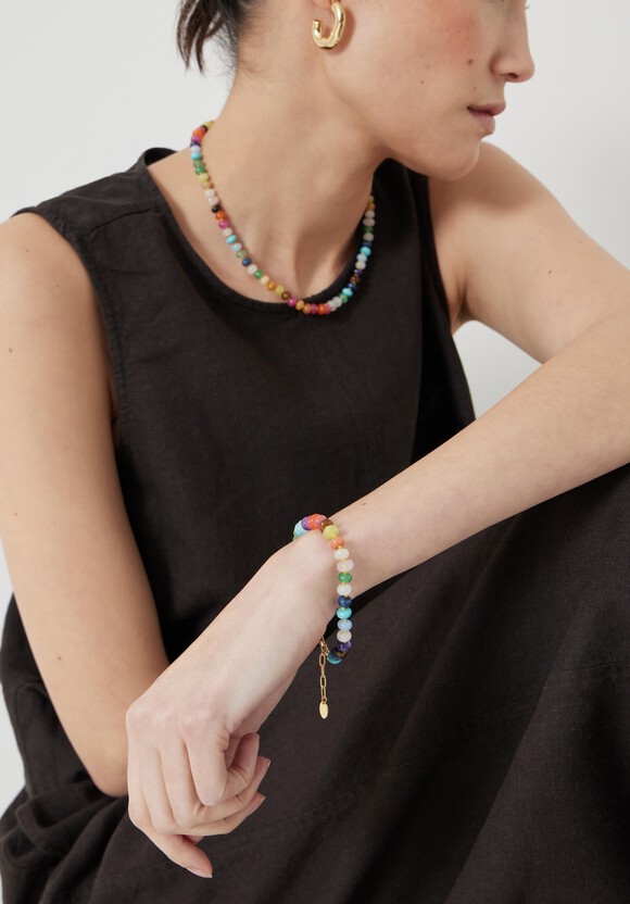 Semi Precious Beaded Bracelet