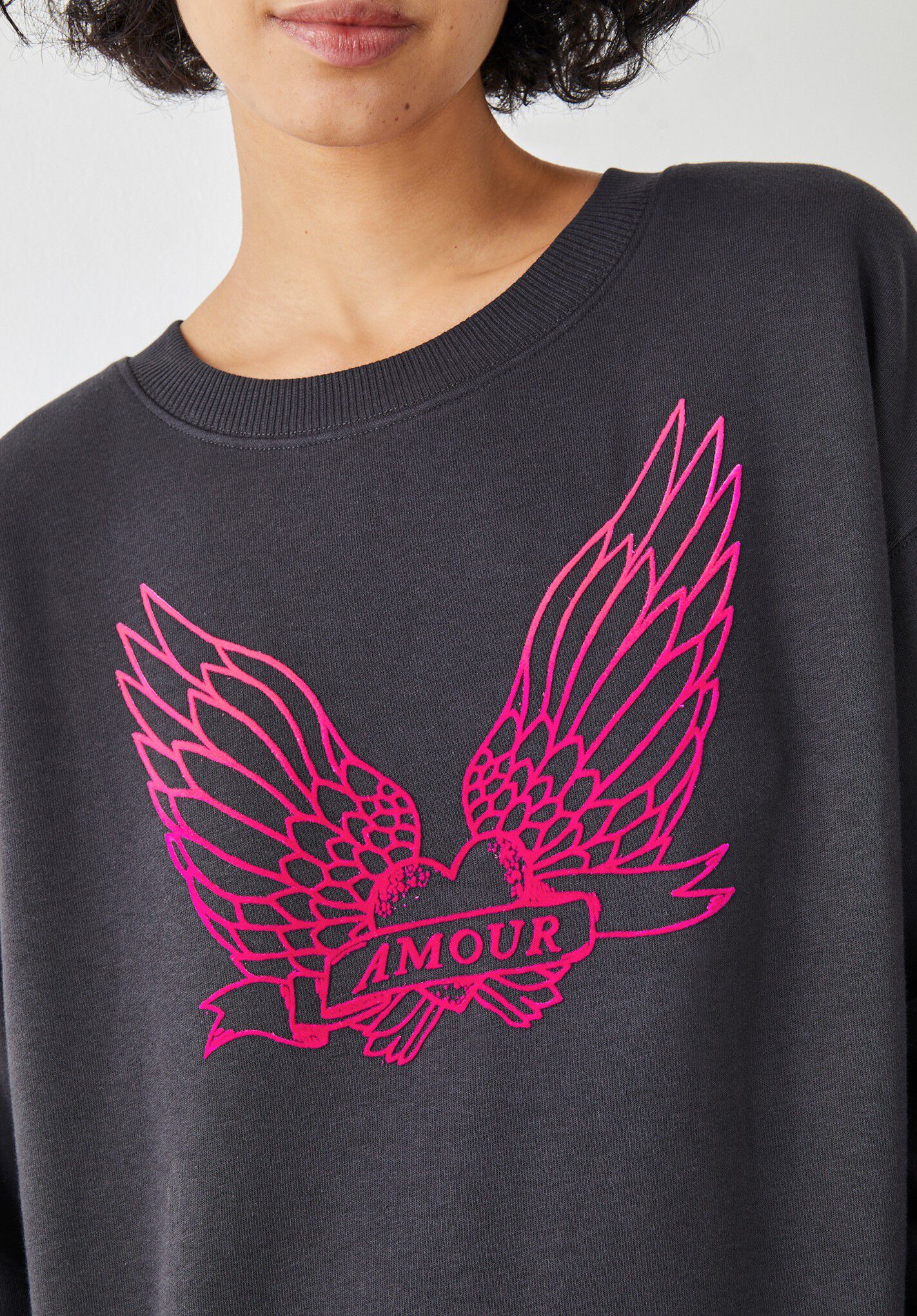 Riley Eagle Relaxed Sweatshirt Dark Slate Grey hush