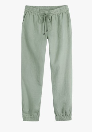 Cropped Linen Joggers