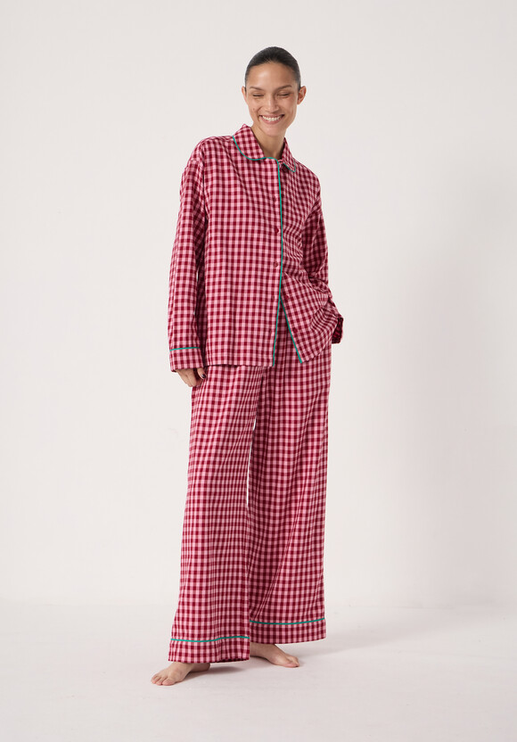 Brushed Cotton Gingham Pyjamas