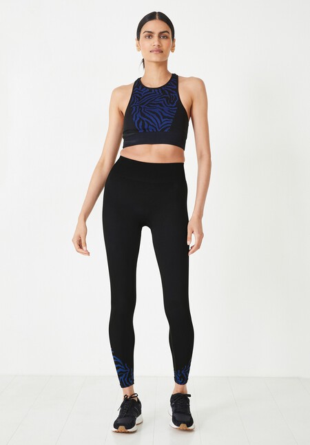 Perrie Seamless Zebra Sports Bra