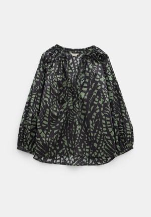 Monika Tie Relaxed Cotton Blouse