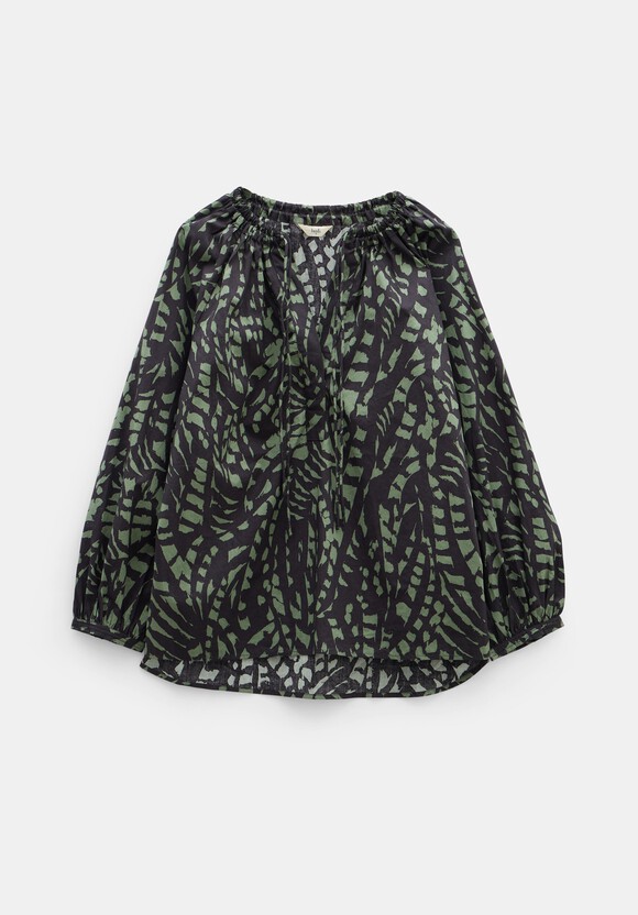 Monika Tie Relaxed Cotton Blouse