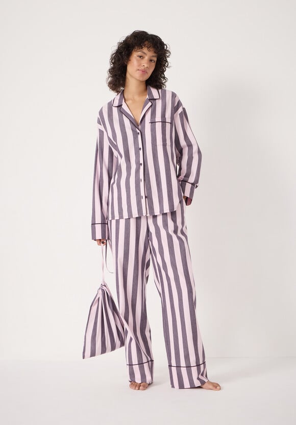 Brushed Cotton Striped Pyjamas