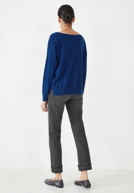 Emile Open Neck Printed Jumper