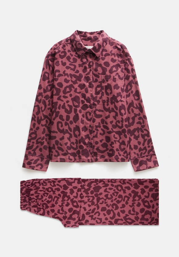 Luella Flannel Animal Print Pyjama Set