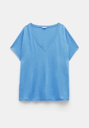Danny Linen V-Neck T-Shirt