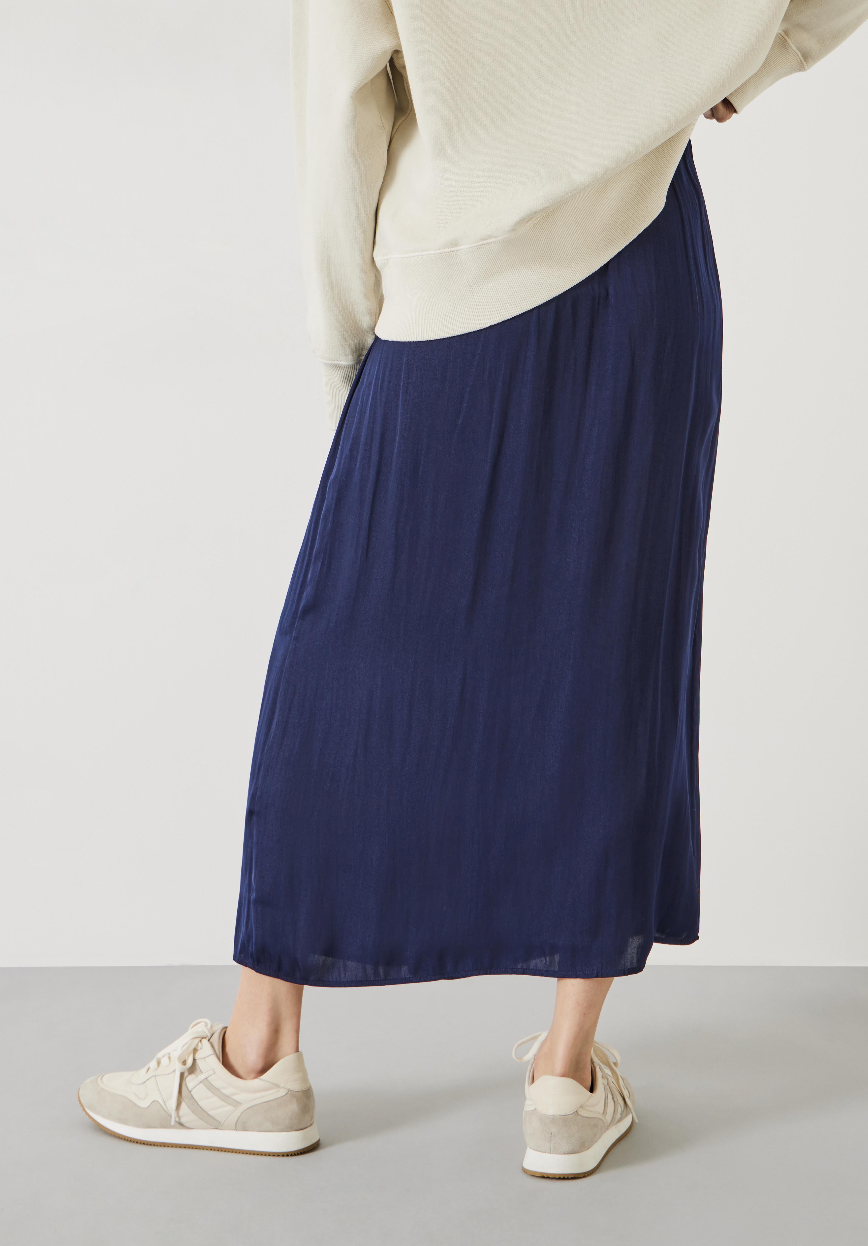 Simmi Wrap Maxi Skirt Midnight Navy hush