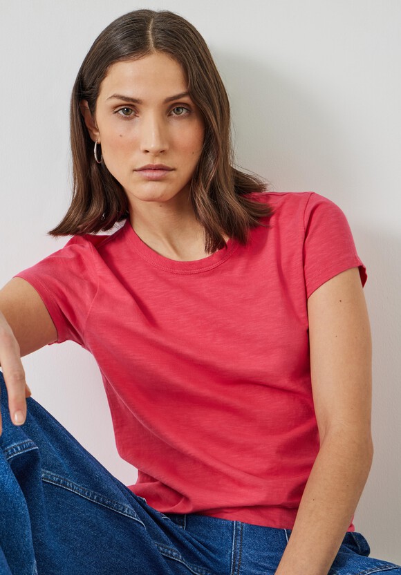 Slim Fit Slub Crew T-Shirt