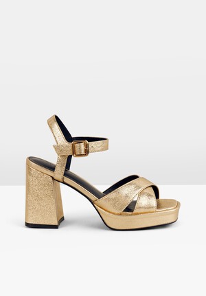 Hayne Leather Platform Heels