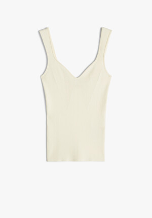 Engineered Rib Knitted Vest