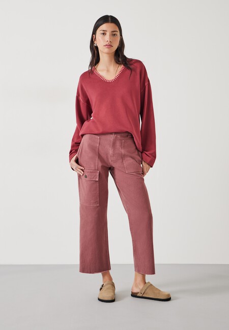 Ellison Contrast Stitch Sweatshirt