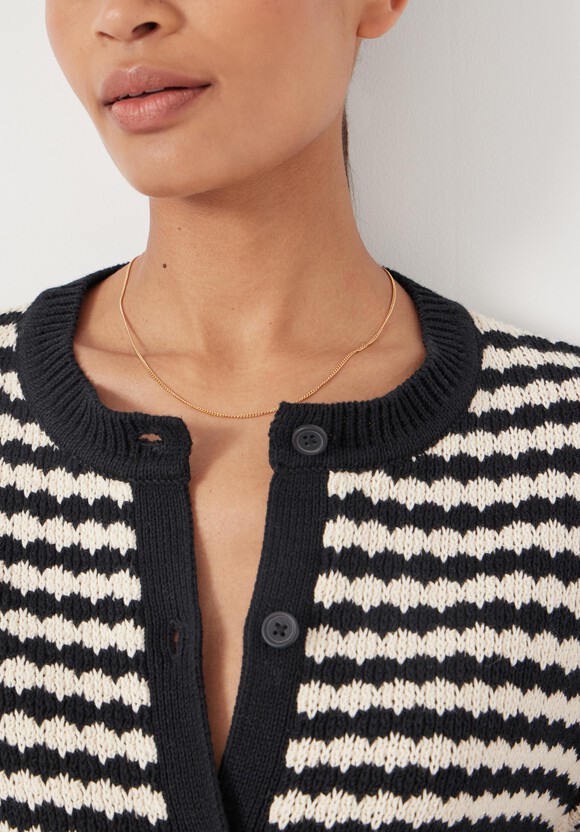 Mono Stitch Short Sleeve Cardigan