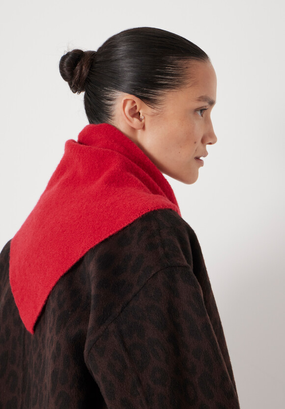 Wool Blend Triangle Scarf