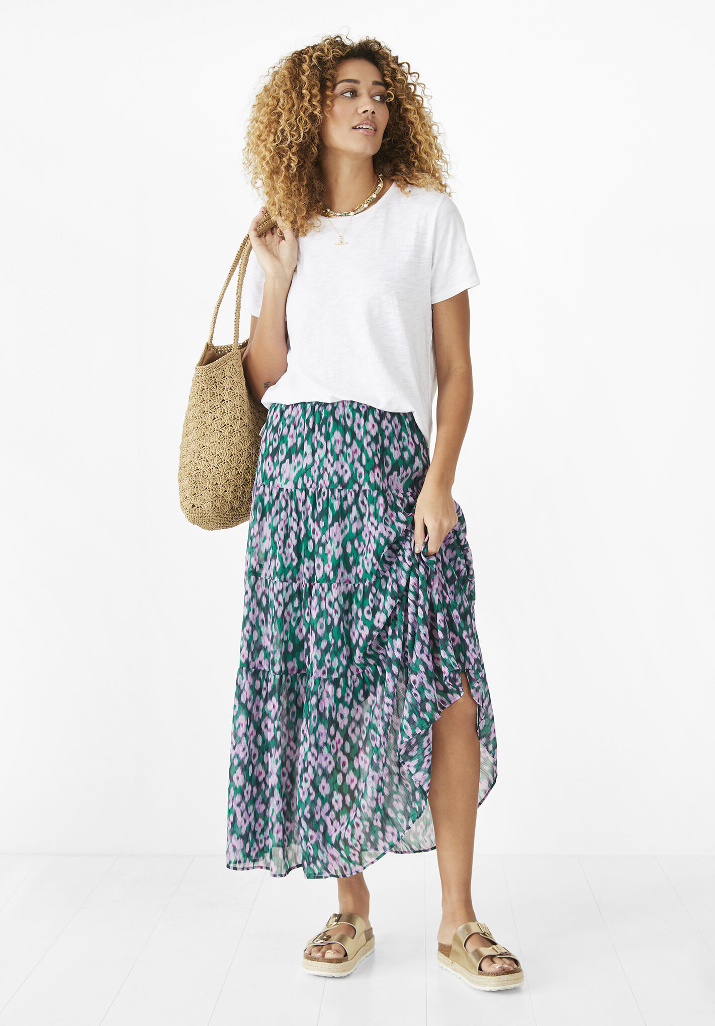 Maxi skirt outlet outfit 01