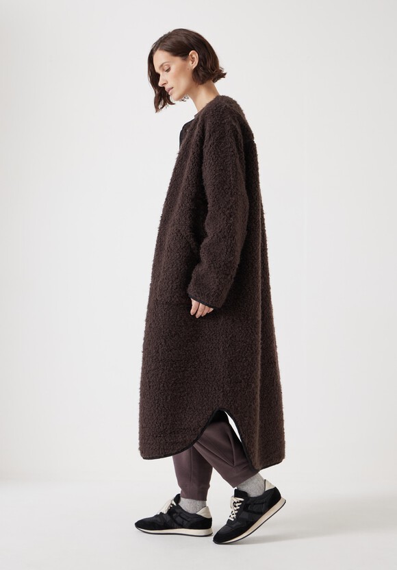 Longline Faux Fur Coat