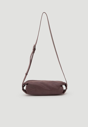 Leather Barrel Crossbody Bag