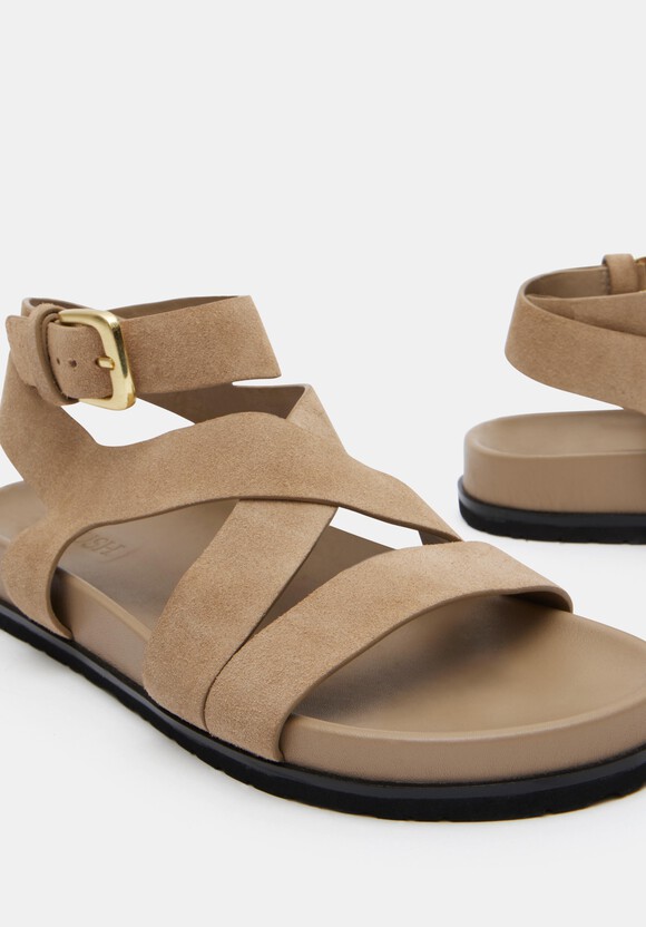 Sadie Suede Footbed Sandal