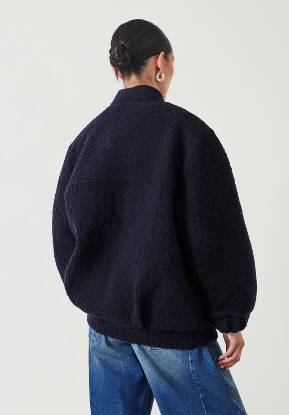 Aiden Bouclé Bomber Jacket