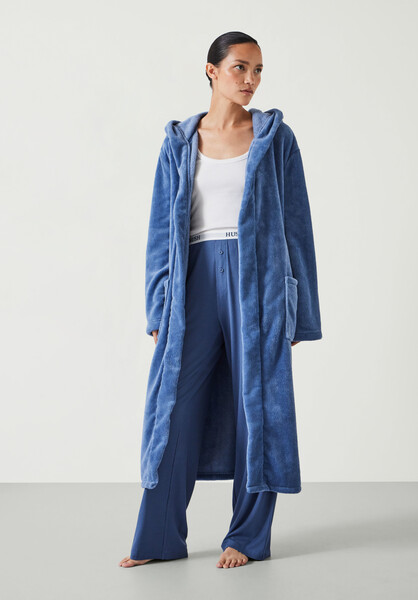 Fluffy Hooded Dressing Gown