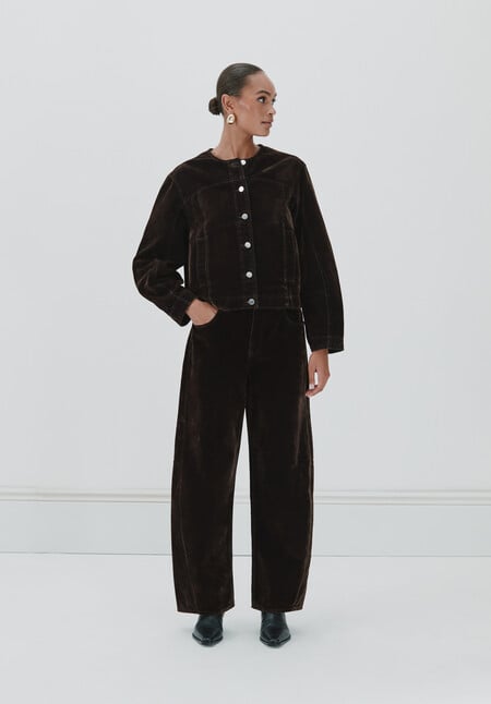 Velma Velvet Denim Jacket