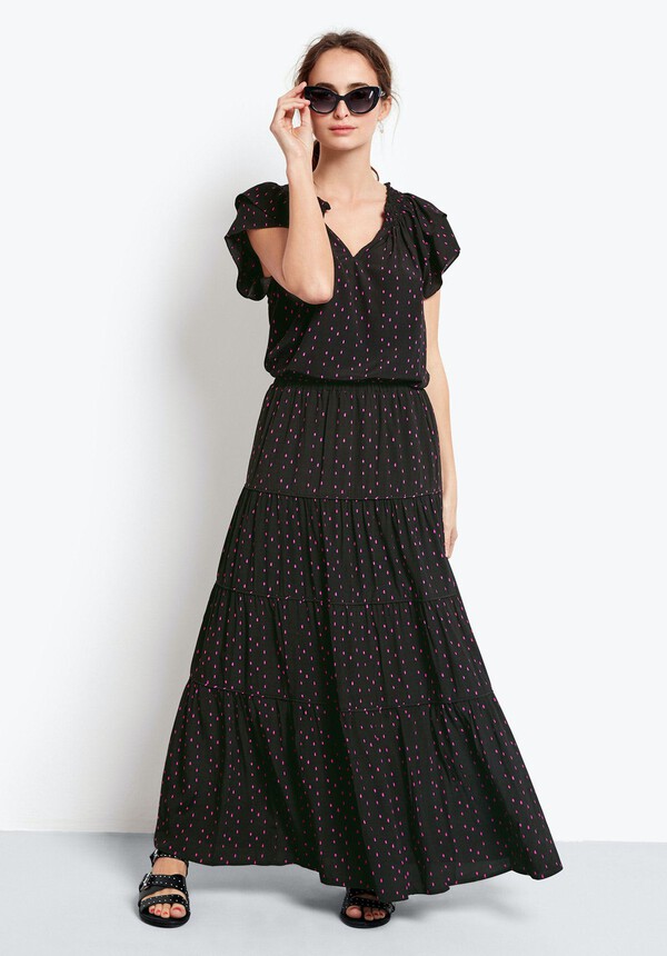 hush tiered maxi skirt