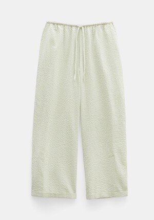 Sabrina Stripe Seersucker Trousers