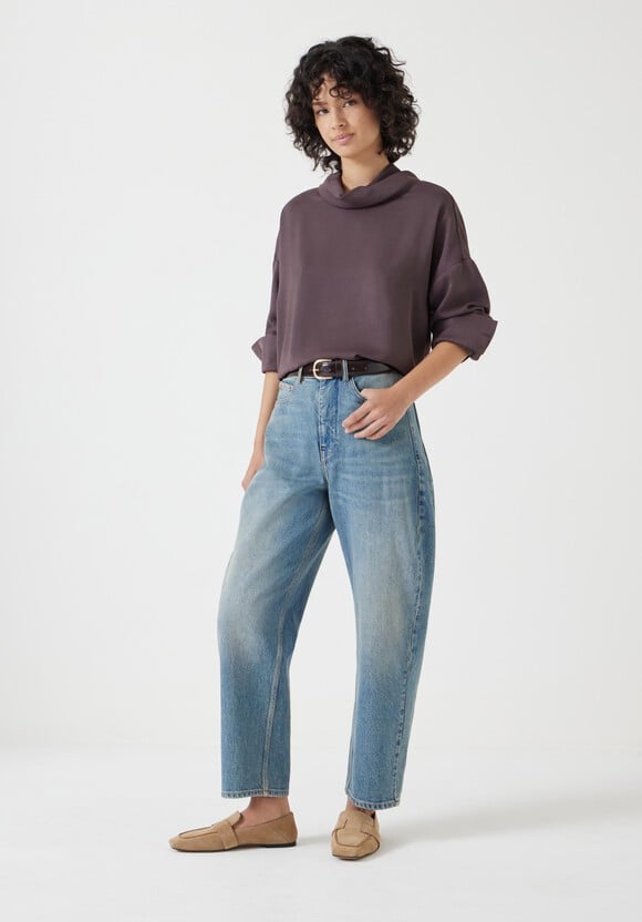 Long Sleeve Cowl Neck Top