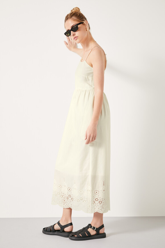 Neesha Cotton Broderie Midi Dress