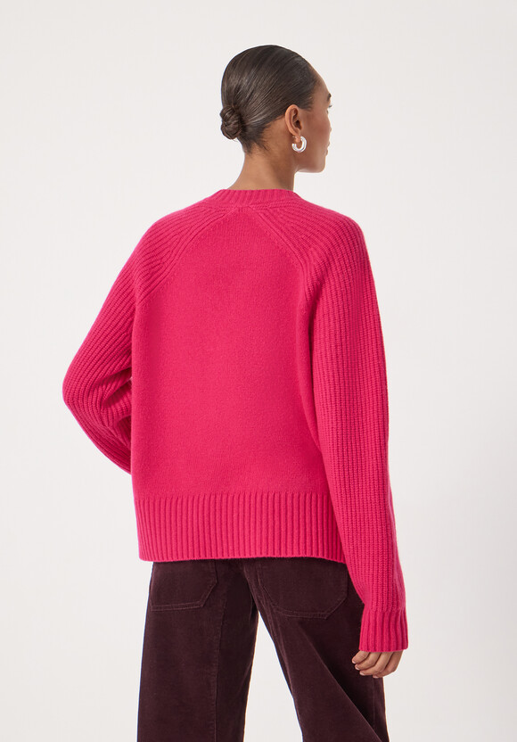 Mira Merino Wool Detachable Roll Neck Jumper
