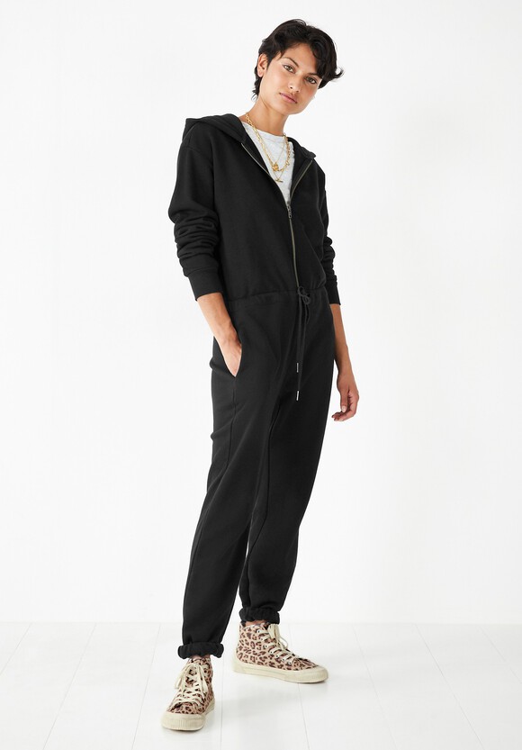 Colby Hooded Jersey Jumpsuit