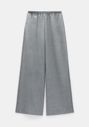 Alpa Wool Blend Wide Leg Trousers
