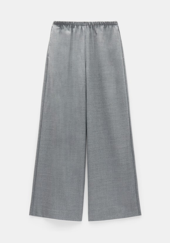Alpa Wool Blend Wide Leg Trousers
