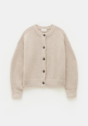 Chunky Ribbed Knitted Cardigan