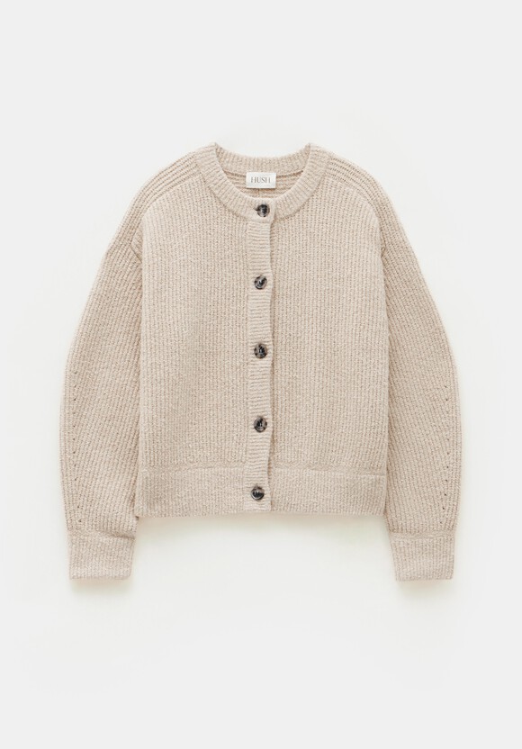 Chunky Ribbed Knitted Cardigan