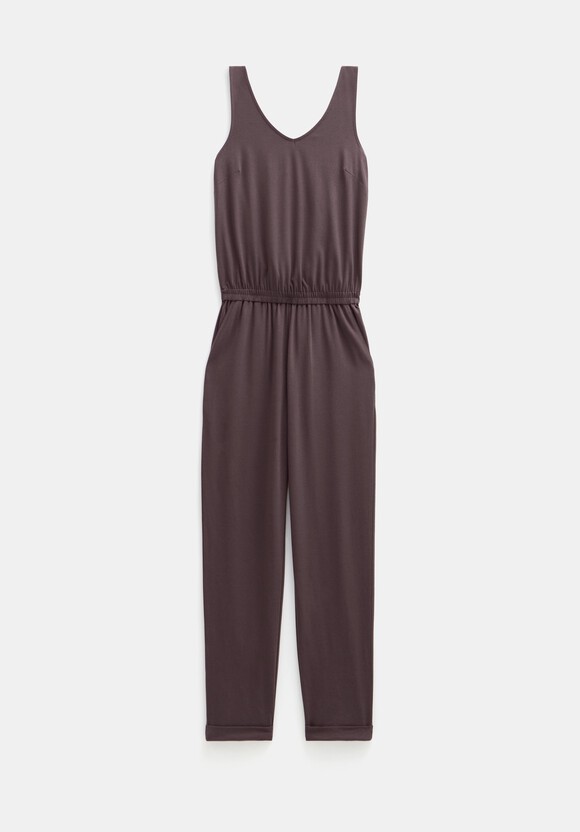 Cropped Jersey Jumpsuit