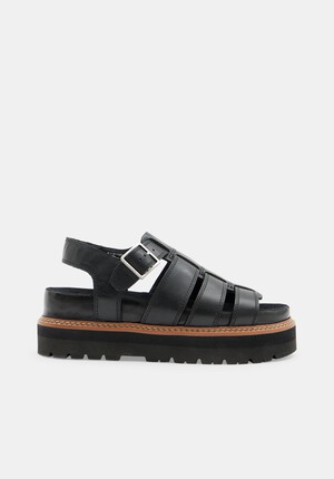Clarks Orianna Twist Leather Sandals
