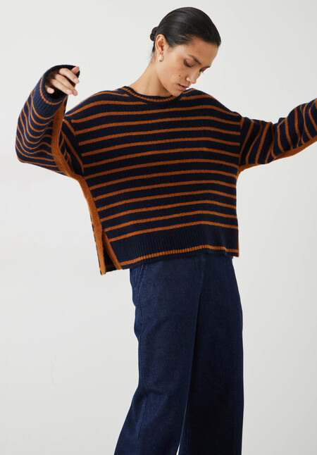 Casey Striped Wool Blend Jumper