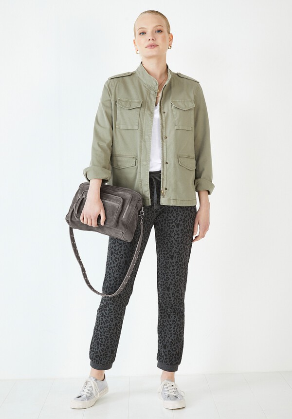 Military Jacket Washed Khaki hush