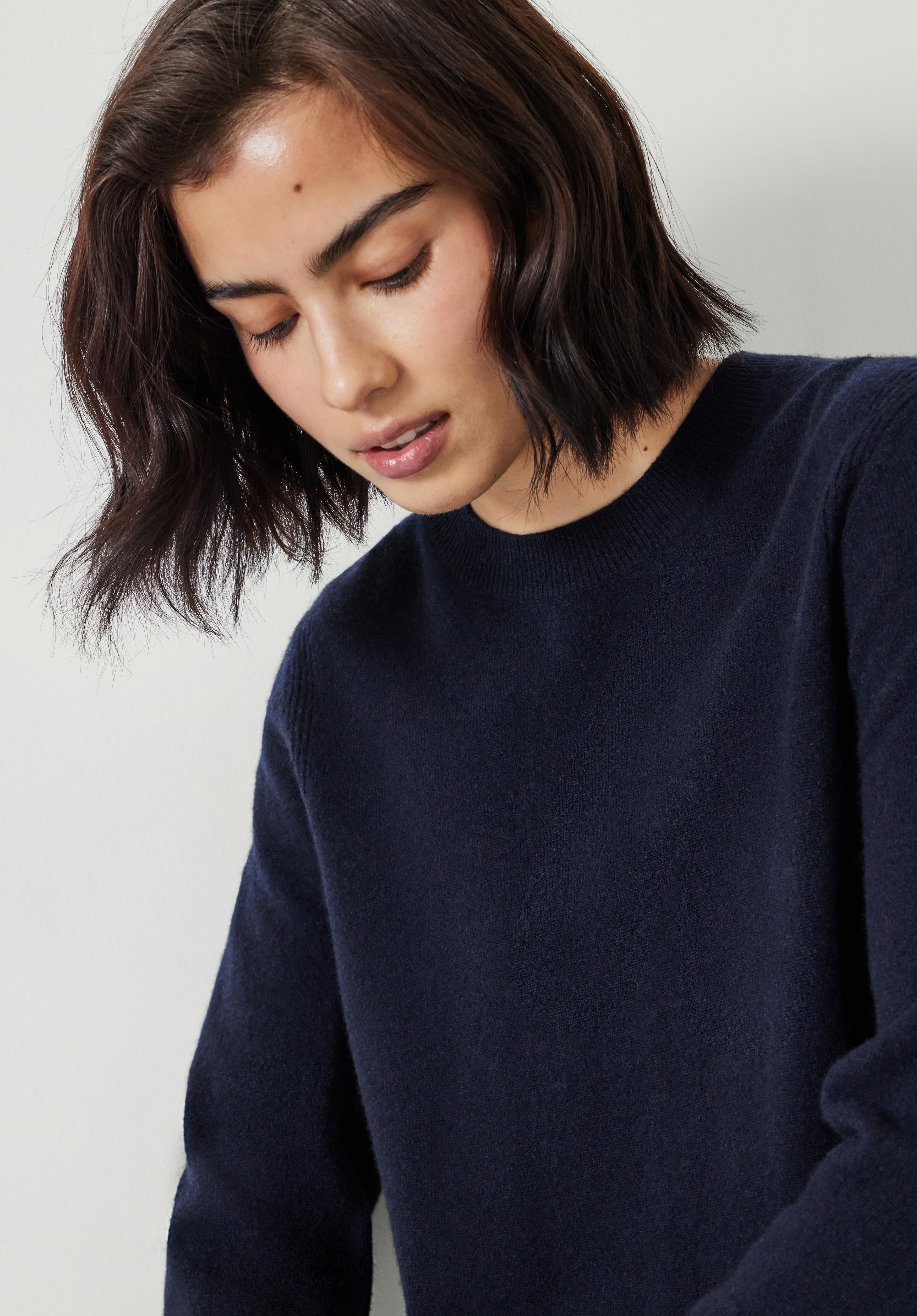 Ivy Fine Merino Crew Jumper Navy hush