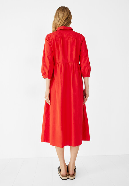 Cindy Poplin Midi Dress