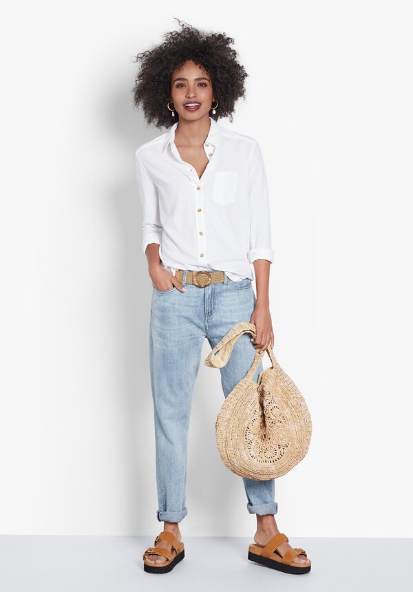 Cotton-Blend Jersey Shirt