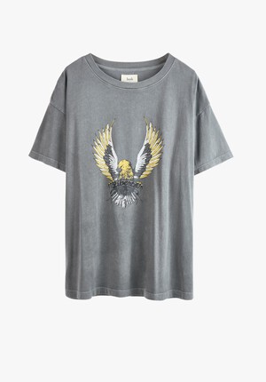 Metallic Eagle Boyfriend Tee