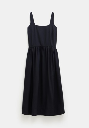Air Flow Square Neck Midi Ballerina Dress