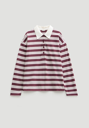 Striped Polo Top