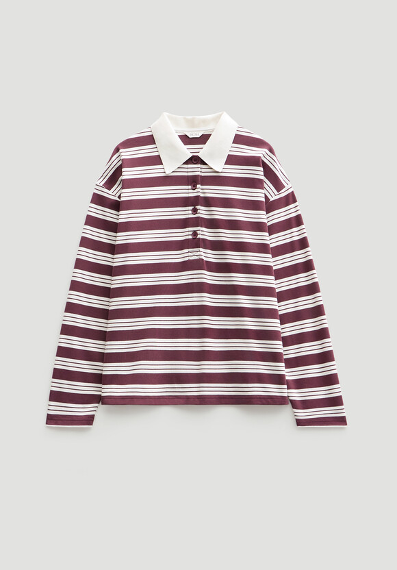 Striped Polo Top