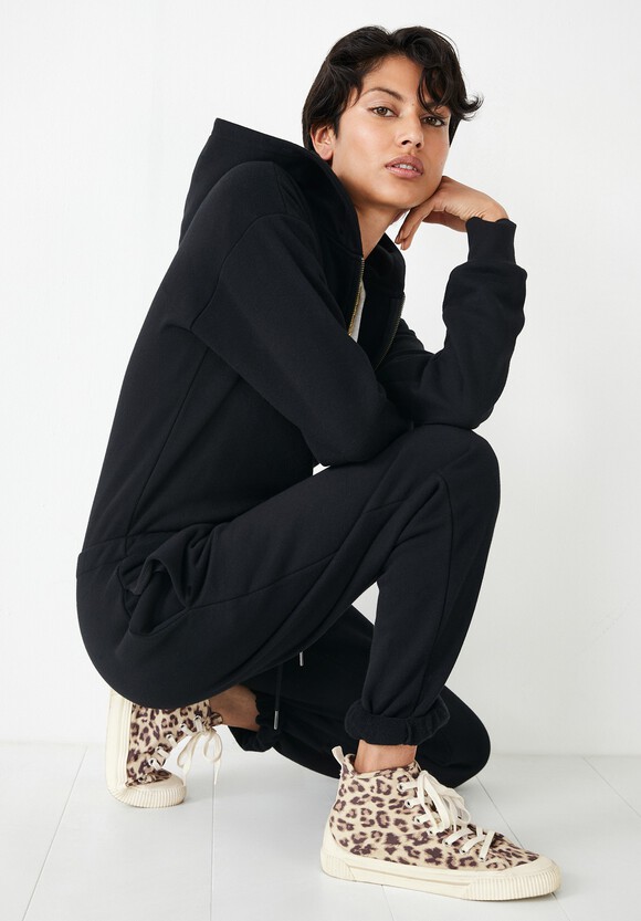 Colby Hooded Jersey Jumpsuit