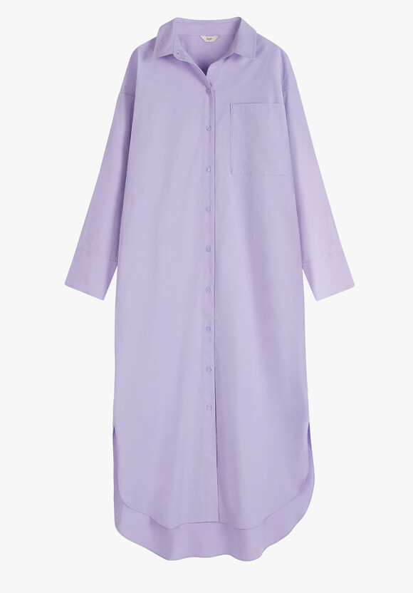 Sahra Cotton Midi Shirt Dress