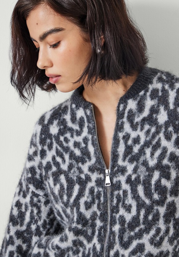 Susie Brushed Animal Bomber Jacket